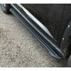 Пороги алюминиевые "Slim Line Black" 1820 мм для Haval H7 2.0 4WD 2024-н.в.