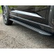 Пороги алюминиевые "Slim Line Black" 1820 мм для Haval H7 2.0 4WD 2024-н.в.