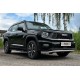 Пороги алюминиевые "Slim Line Black" 1820 мм для Haval H7 2.0 4WD 2024-н.в.