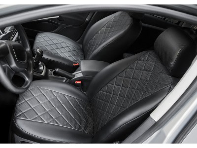Чехлы Rival экокожа черные Ромб на спинку 40/20/40 для Mazda CX-5 № SC.3803.2