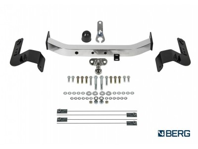 Фаркоп с нержавеющей накладкой Toyota Land Cruiser 200 (кроме Executive, TRD) 2007-2021, Lexus LX 2007-2022 фланцевое крепление шара №F.5713.003