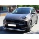 Дуга передняя по низу бампера радиусная двойная d-60+53 Технотек для Kia Sportage 2018 – н.в.