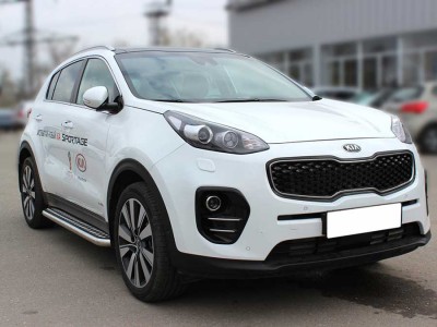 Пороги с листом d-53 для Kia Sportage 2018 – н.в. KSP18_2