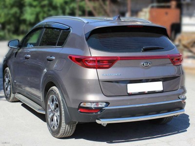 Защита заднего бампера радиусная одинарная d-60 для Kia Sportage 2018 – н.в. KSP18_3