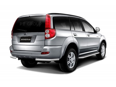 Защита порогов с алюм. площадкой d=51 мм (НПС) для Great Wall Hover H5 2011-2016, Haval H5 2020-2021