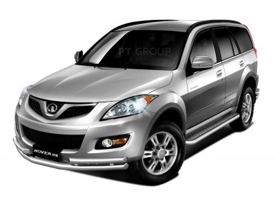 Защита порогов с алюм. площадкой d=51 мм (НПС) для Great Wall Hover H5 2011-2016, Haval H5 2020-2021 №13050205