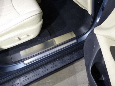 Накладки на пластиковые пороги лист шлифованный для Infiniti QX60 № INFQX6016-02