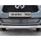 Защита переднего бампера с ДХО 76 мм ТСС для Infiniti QX60 2016-2021