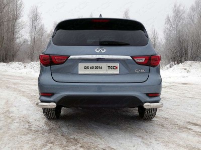 Защита задняя уголки 76 мм для Infiniti QX60 № INFQX6016-42