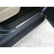 Пороги алюминиевые ТСС с накладкой для Infiniti QX60 2016-2021 INFQX6016-44AL