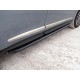 Пороги алюминиевые ТСС с накладкой чёрные для Infiniti QX60 2016-2021 INFQX6016-44BL