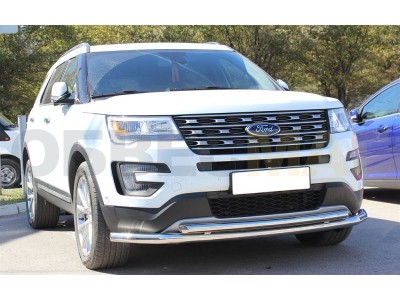 Защита передняя двойная 60-53 мм для Ford Explorer № FE2015_1.1