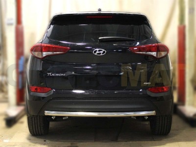 Защита заднего бампера 53 мм для Hyundai Tucson № HNT15_3