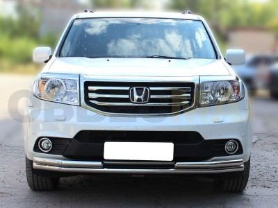 Защита передняя двойная 53-53 мм для Honda Pilot № HPIL13_1