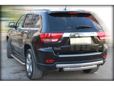 Защита заднего бампера овальная 76х40 мм для Jeep Grand Cherokee № JGC10 3