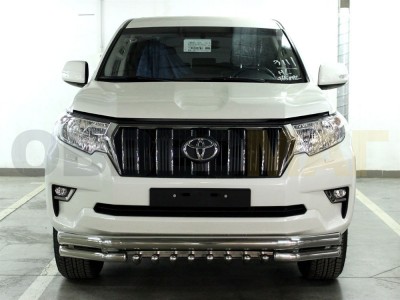 Защита передняя двойная 70-60 мм с защитой картера для Toyota Land Cruiser Prado 150 № LCPR17_1.4