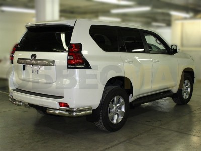 Защита задняя уголки двойные 76-43 мм для Toyota Land Cruiser Prado 150 № LCPR17_3.1