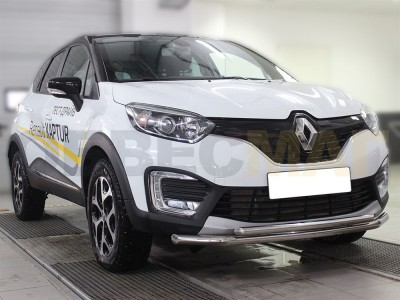 Защита передняя двойная 53-43 мм для Renault Kaptur № RK16_1.1