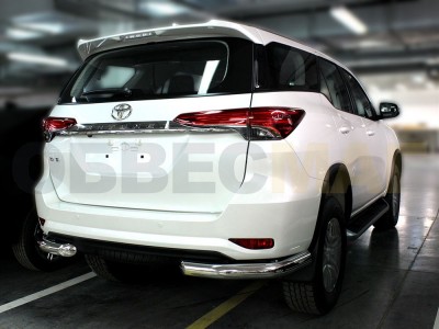 Защита задняя уголки 76 мм для Toyota Fortuner № TF17_3
