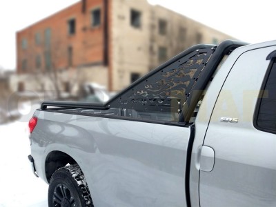 Защита кузова пикапа 76 мм для Doublecab long чёрная