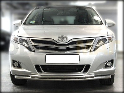 Защита передняя двойная 53-43 мм с подгибами для Toyota Venza № TV13_1.1