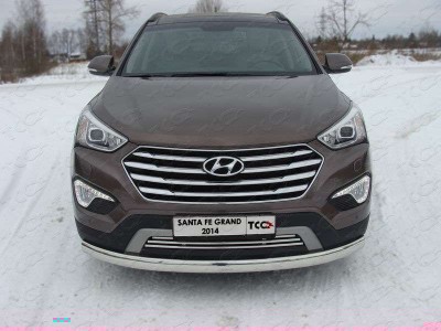 Рамка номерного знака Hyundai Santa Fe Grand (комплект)