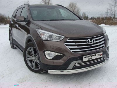 Накладка решётки радиатора 16 мм для Hyundai Santa Fe Grand № HYUNSFGR14-04