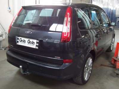 Фаркоп оцинкованный для Ford Focus 2003-2018, Ford Focus C-MAX 2003-2010, 2010-2019, Ford Grand C-MAX 2010-2019 быстросъемное крепление шара