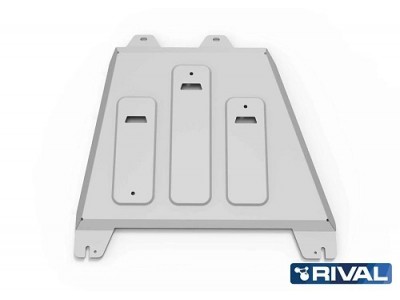 Защита КПП+ комплект крепежа, Rival, Алюминий для Changan Hunter Plus, V-2.0, АКПП, полный, 2023-н.в. №333.8920.1