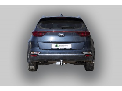 Фаркоп для Kia Sportage 4 рестайл 2018-2022, Hyundai Tucson рестайл, кроме авто с двигателем 2,4 л 2018-2021 съемное крепление шара под американский квадрат №K124-E