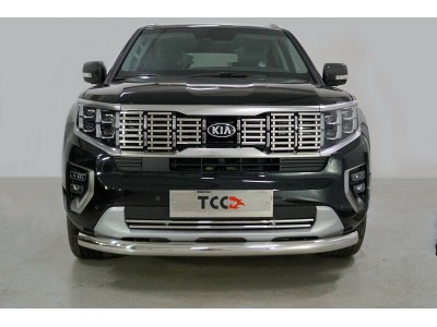 Защита переднего бампера 76 мм для Kia Mohave № KIAMOH20-13