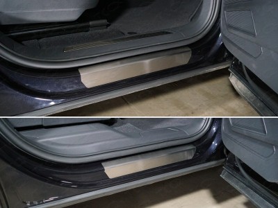 Накладки на пороги лист шлифованный 4 шт для Volkswagen Teramont № VWTER18-05