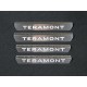 Накладки на пороги лист шлифованный надпись Teramont 4 шт ТСС для Volkswagen Teramont 2018-2021