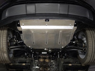 Защиты комплект алюминий 4 мм: картер и бак для Volkswagen Teramont № ZKTCC00363K