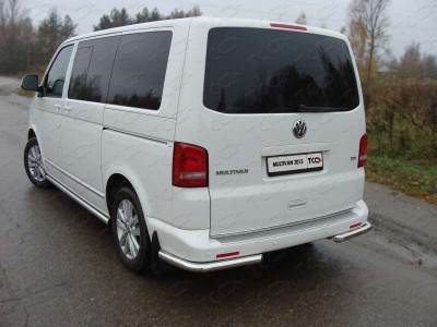 Защита заднего бампера уголки 60 мм для Volkswagen Multivan/Caravelle № VWMULT13-13