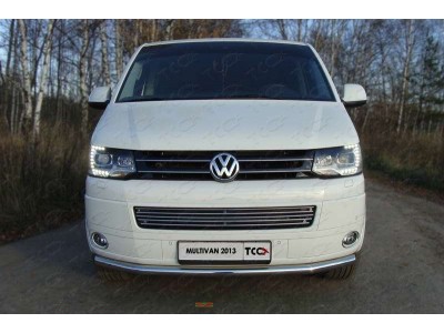 Защита переднего бампера 60 мм ТСС для Volkswagen Multivan/Caravelle 2009-2015