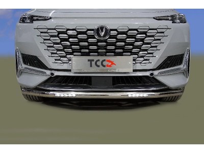 Защита передняя нижняя (с ДХО) 60,3 мм для Changan UNI-K 2020 – н.в. CHANUNIK23-06