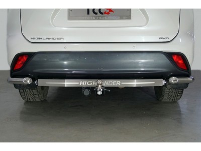 Фаркоп надпись Highlander, шар E  для Toyota Highlander № TCU00172