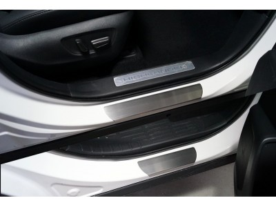 Накладки на пороги лист шлифованный 4 шт для Toyota Highlander № TOYHIGHL20-02