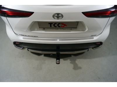 Накладка на задний бампер лист шлифованный надписьToyota для Toyota Highlander № TOYHIGHL20-08