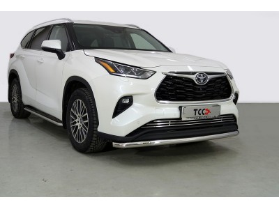 Защита переднего бампера 60 мм для Toyota Highlander № TOYHIGHL20-24