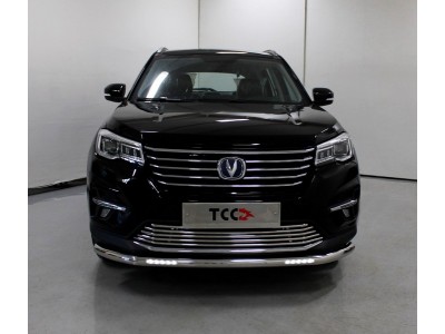 Защита переднего бампера с ДХО 60 мм для Changan CS75 № CHANCS7520-27