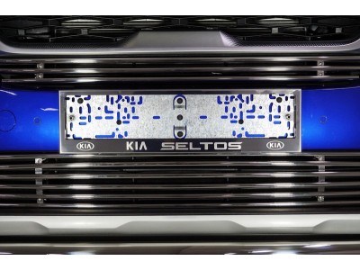 Рамка номерного знака комплект для Kia Seltos № KIASELT-03RN