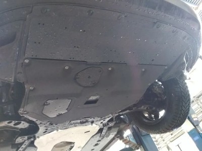 Защита картера двигателя, КПП (2 мм, сталь) для Mazda 3 2019-н.в. (V = 1.5T AT FWD), Mazda CX-30 2021-н.в. (V = 2.0 AT)