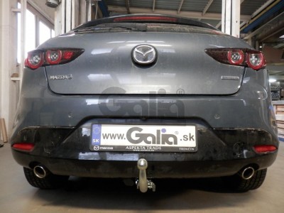 Фаркоп оцинкованный для Mazda 3 хетчбек 2019-н.в. быстросъемное крепление шара