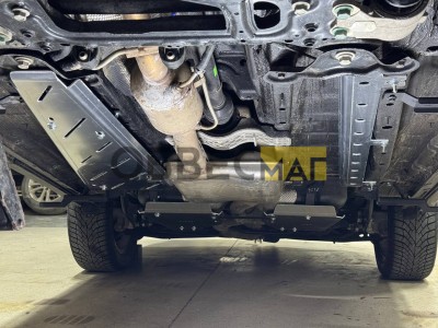 Защита трубок кондиционера (алюминий) 4мм для Tenet T8 4WD 2025-н.в. №ZKTCC00782