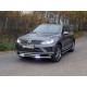 Защита передняя двойная с ДХО 60-60 мм ТСС для Volkswagen Touareg R-Line 2014-2017