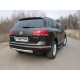 Защита заднего бампера овальная 75х42 мм ТСС для Volkswagen Touareg R-Line 2014-2017