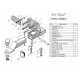 Фаркоп для Toyota Land Cruiser Prado J120 2002-2009, J150 2009-2023, Lexus GX 470 2002-2009, GX 460 2009-2023 съемное крепление шара под американский квадрат