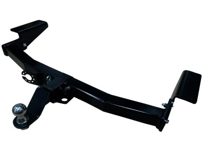 Фаркоп с хромированной накладкой для Toyota Land Cruiser Prado 2010-2023, Toyota Land Cruiser Prado 120 2002-2010 (3 точки крепления) съемное крепление шара под американский квадрат №FA 1009-E(N)